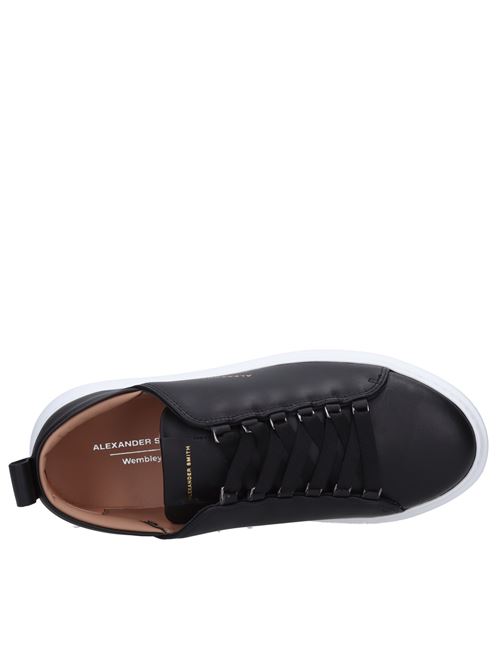 Sneakers in pelle ed ecopelle ALEXANDER SMITH | W1U 80BLK WEMBLEYNERO